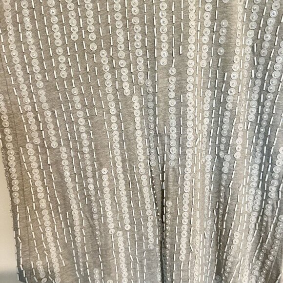 Joe's Jeans Gray Sequin Tank Top - Size: Small - Picture 4 of 7